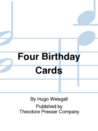 Four Birthday Cards