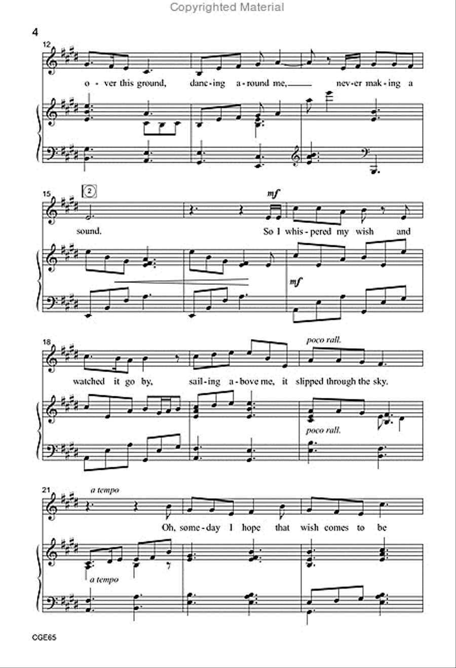 On SilverTipped Wings (Unison/Two-part) Unison Choir scores gallery preview page 3