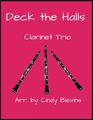 Book cover for Deck the Halls, for Clarinet Trio