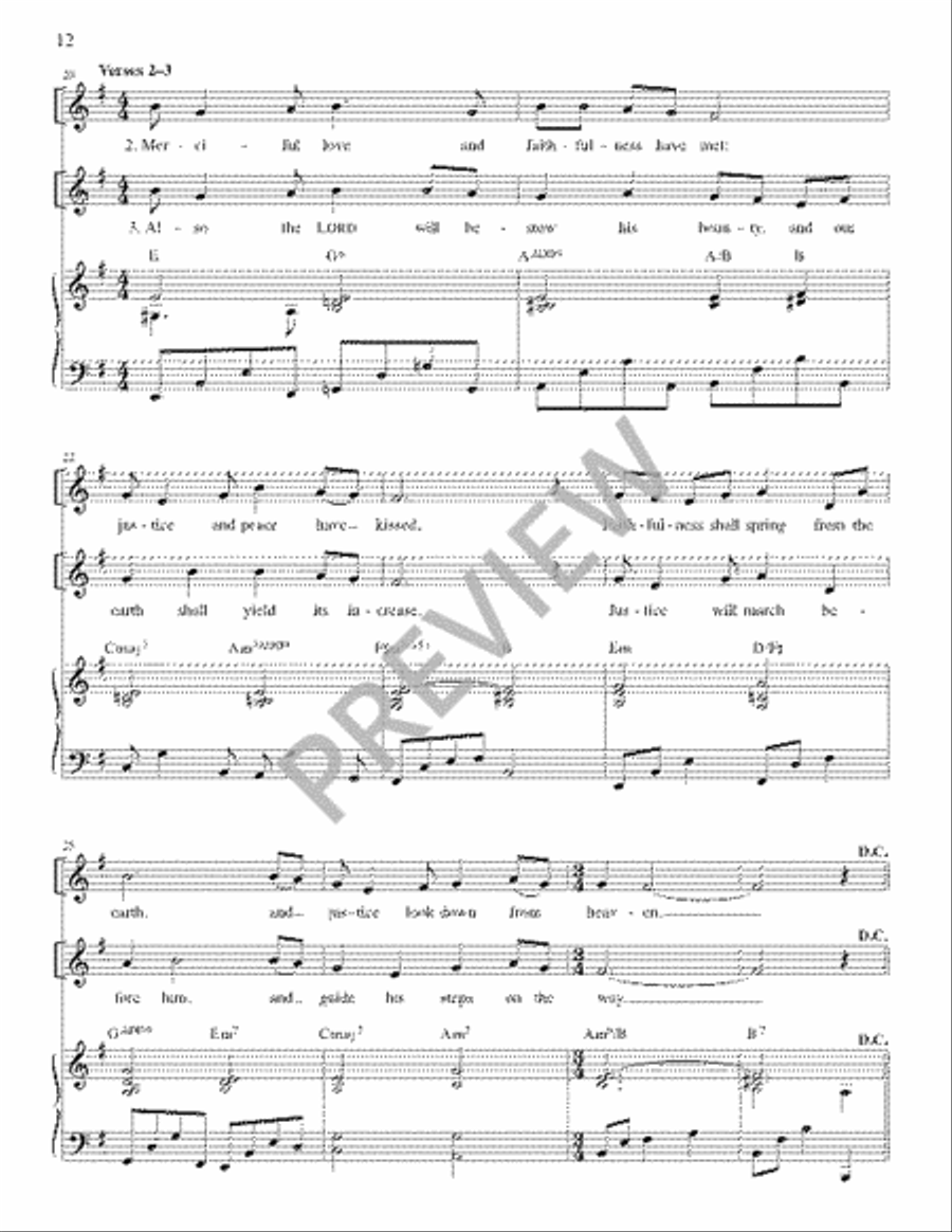The Lyric Psalter, Year B Easy Piano scores gallery preview page 14