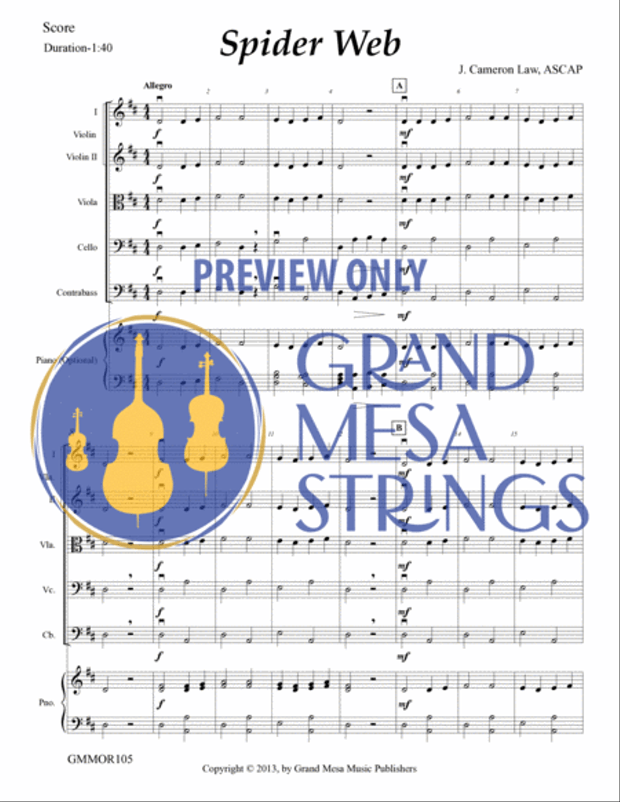 Spider Web String Orchestra scores gallery preview page 2