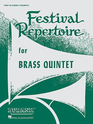 Book cover for Festival Repertoire for Brass Quintet