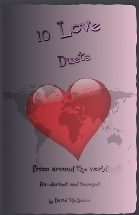 Book cover for 10 Love Duets for Clarinet and Trumpet