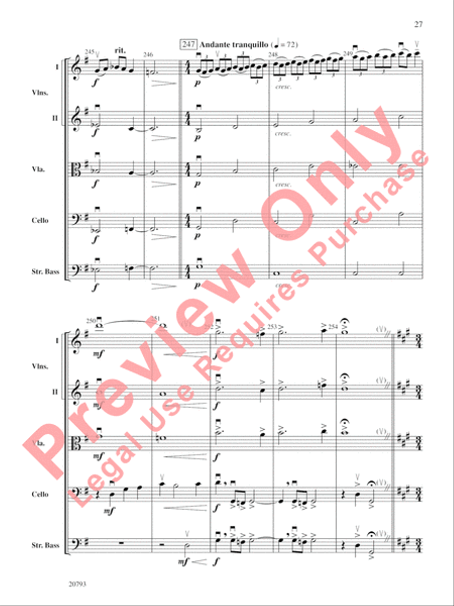 The Idylls of Pegasus String Orchestra scores gallery preview page 28