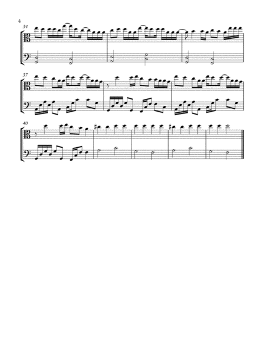 Old Town Road (remix) String Duet scores gallery preview page 4