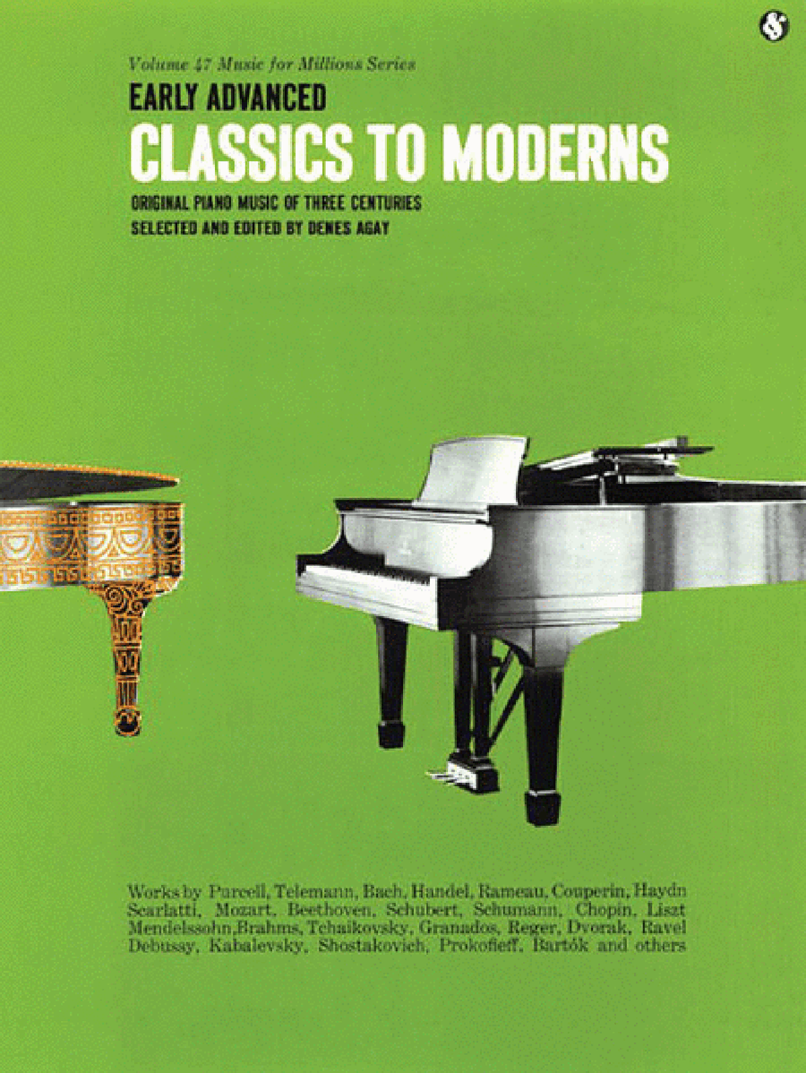 Early Advanced Classics to Moderns Piano Solo scores gallery preview page 1