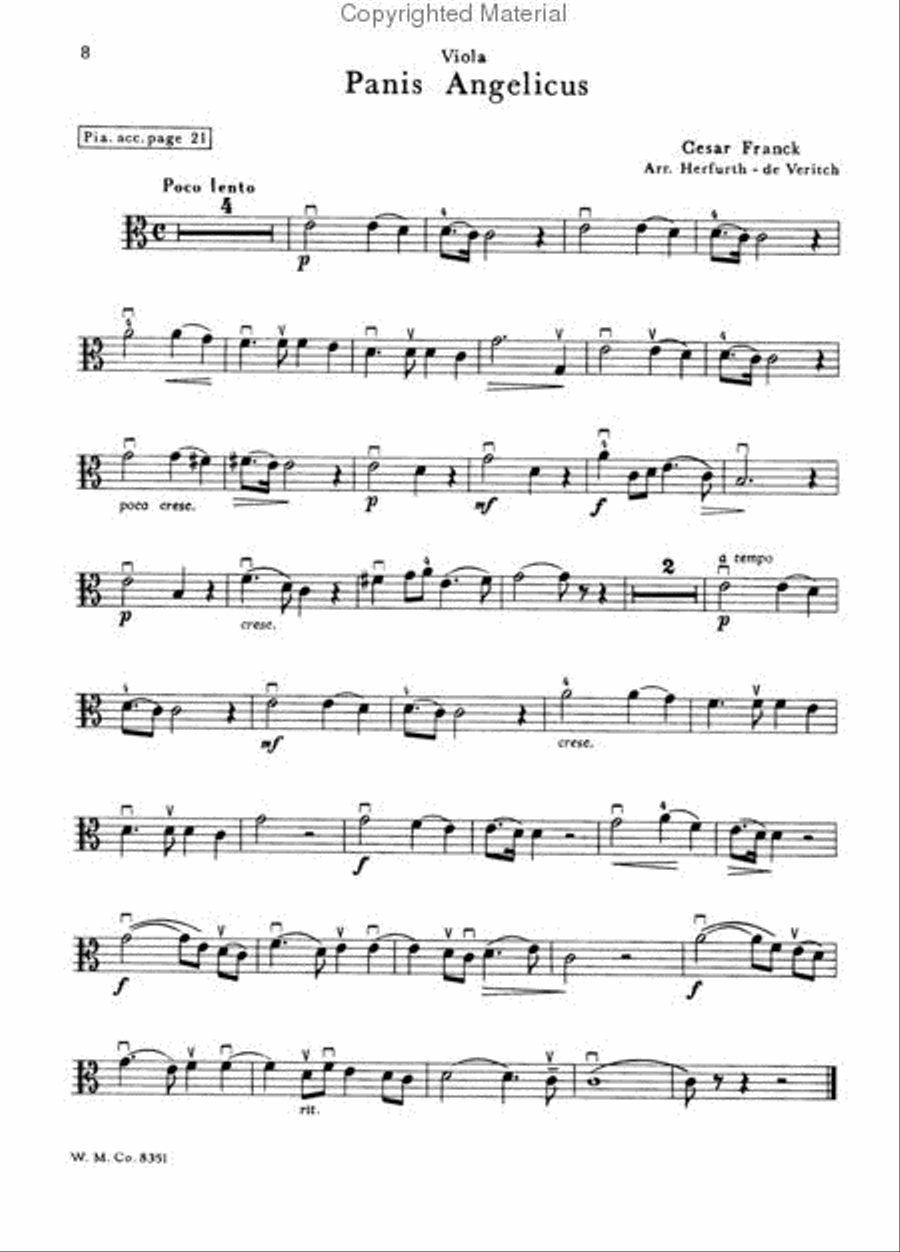 Viola & Piano-43 Famous Comps. Viola scores gallery preview page 3