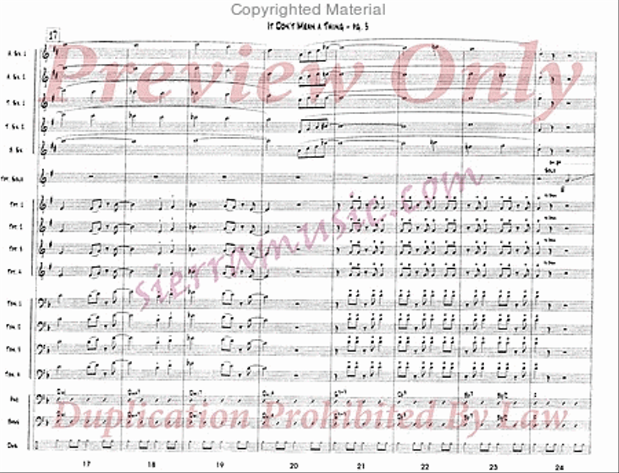 It Don't Mean a Thing If It Ain't Got That Swing Jazz Ensemble scores gallery preview page 4