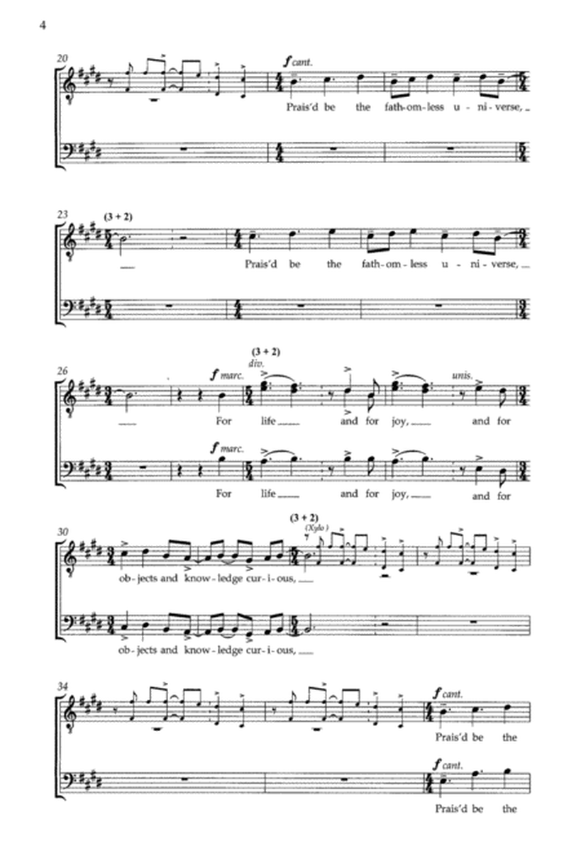 Dance from Invocation and Dance (Downloadable Choral Score)