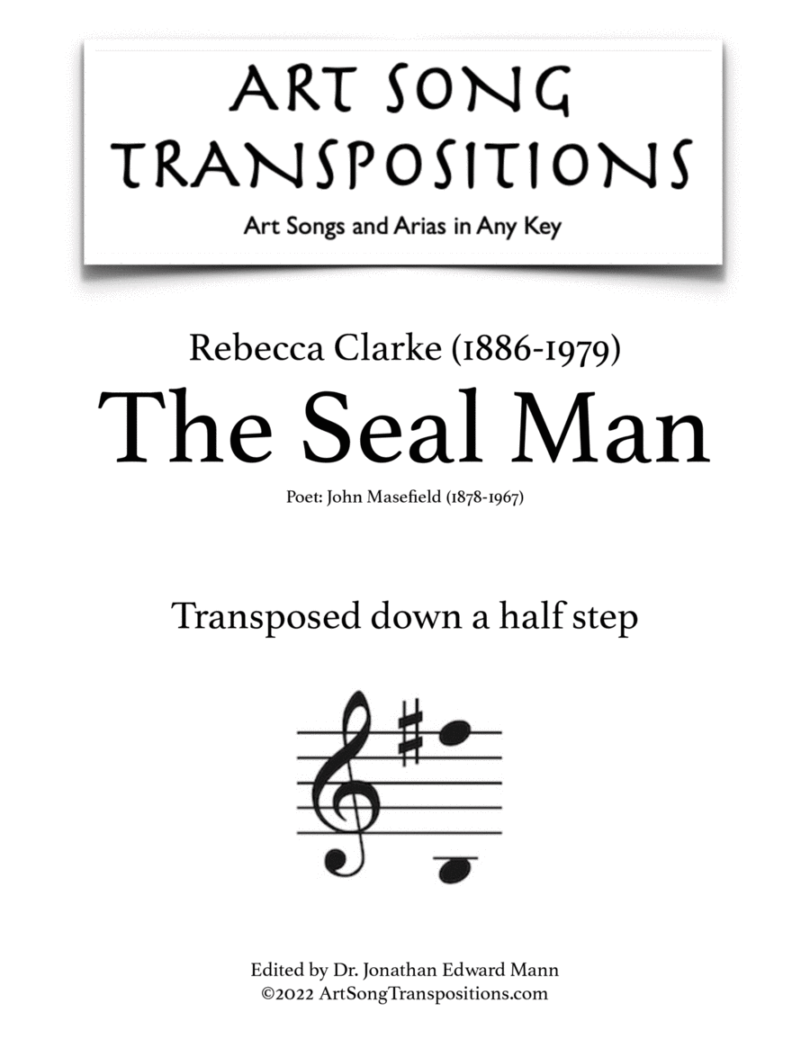 CLARKE: The Seal man (transposed down a half step) Voice scores gallery preview page 1
