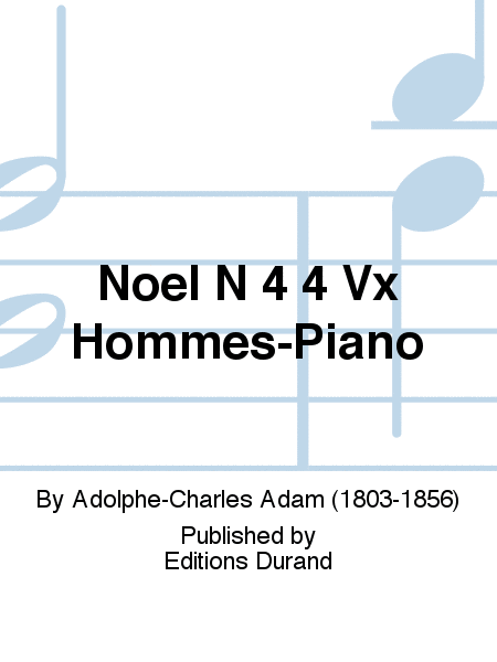 Noel N 4 4 Vx Hommes-Piano