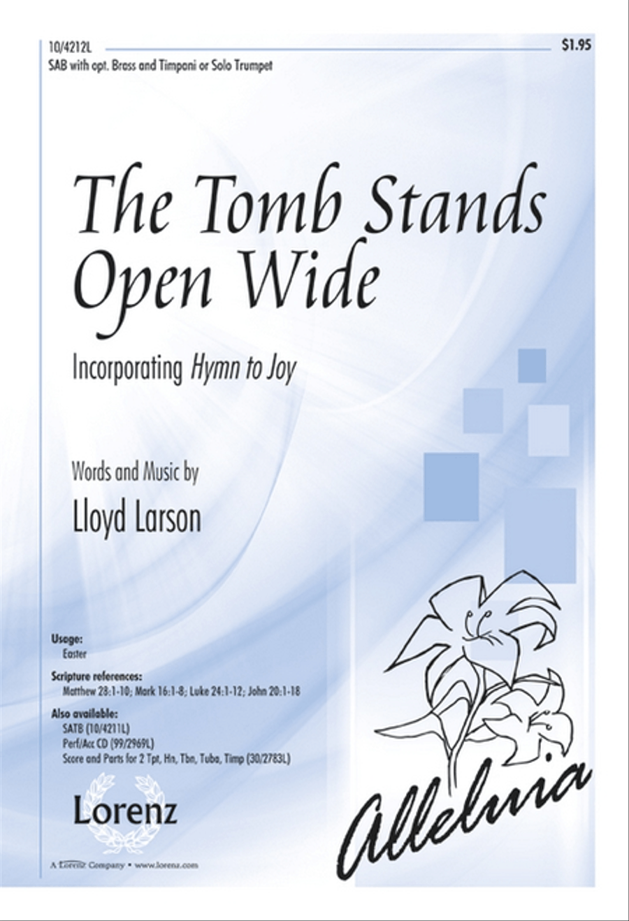 The Tomb Stands Open Wide 3-Part scores gallery preview page 1
