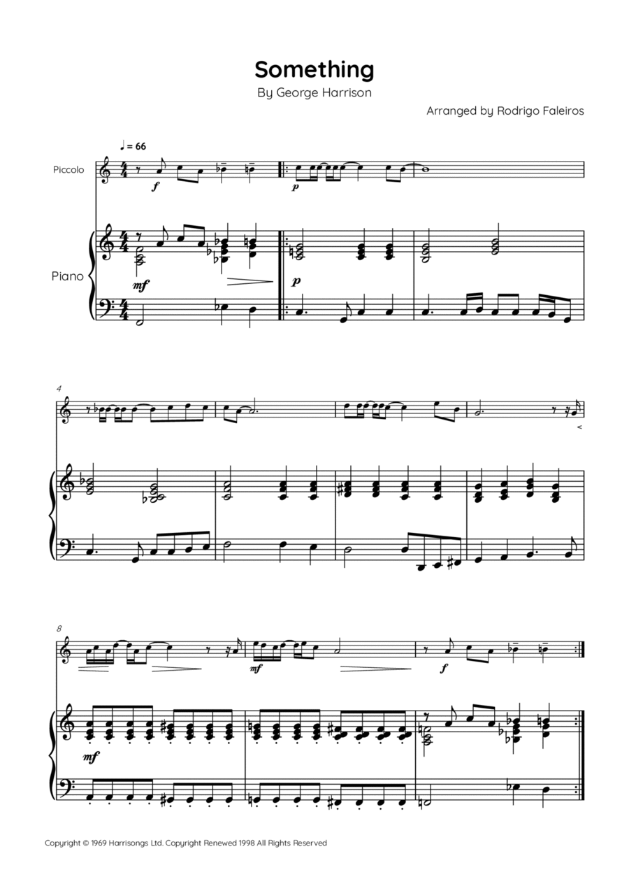 Something Something Piccolo scores gallery preview page 1