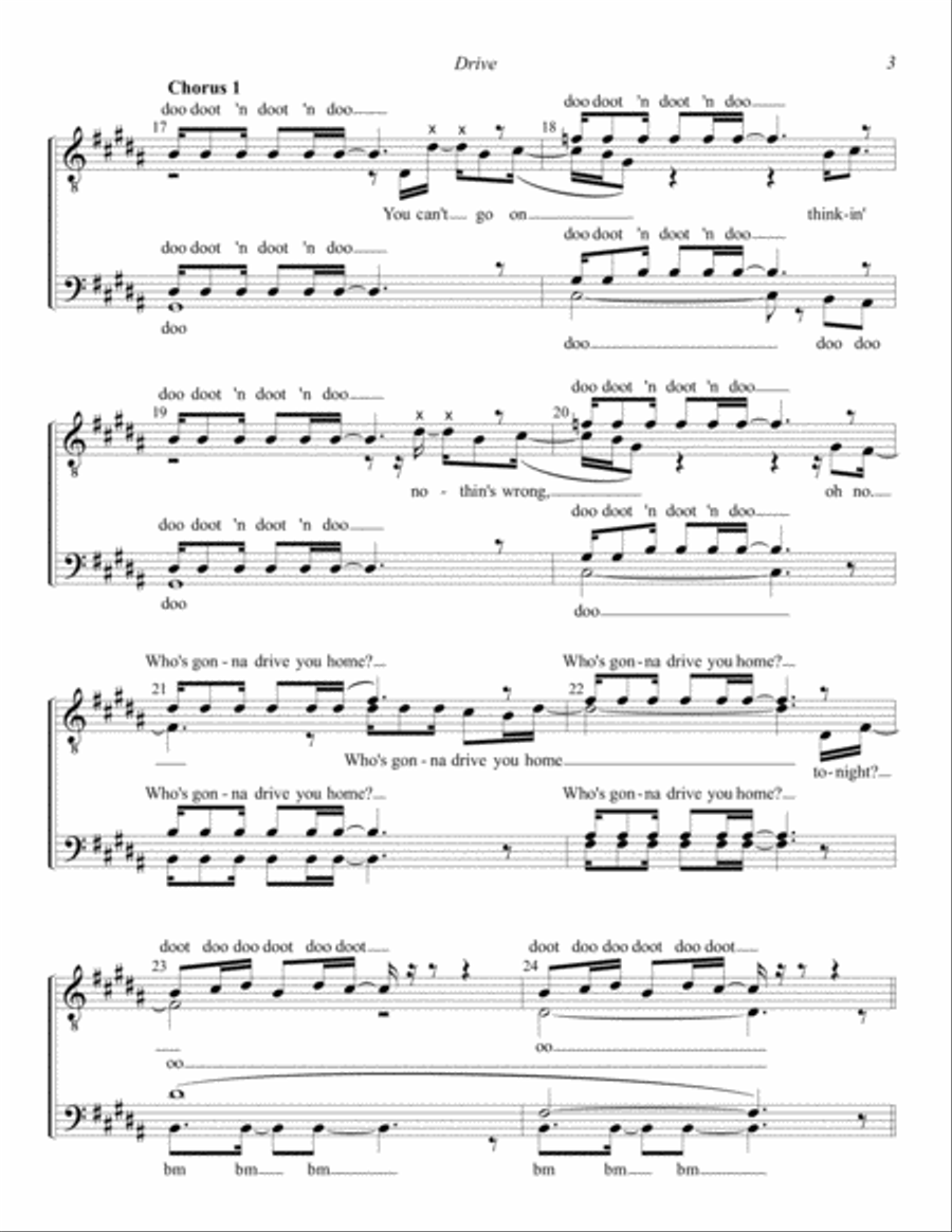 Drive Drive TTBB scores gallery preview page 3