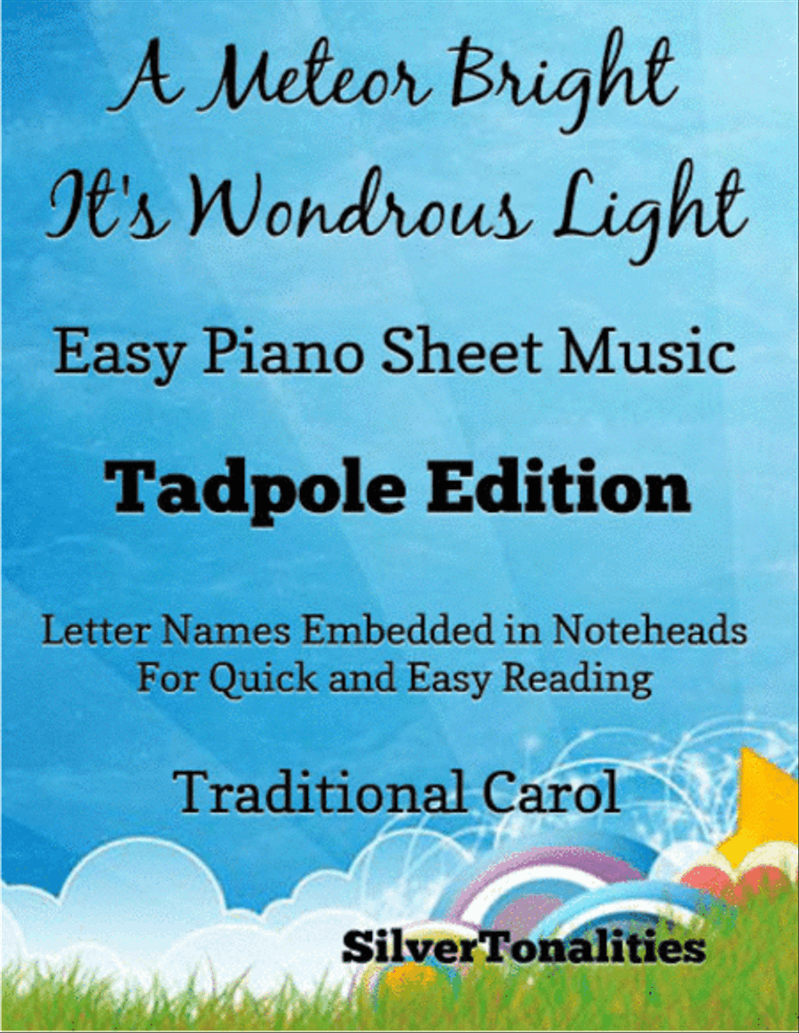 A Meteor Bright Its Wondrous Light Easy Piano Sheet Music 2nd Edition Easy Piano scores gallery preview page 1