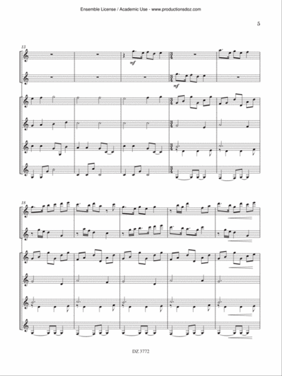 Suite Concertino Suite Concertino Guitar Ensemble scores gallery preview page 5