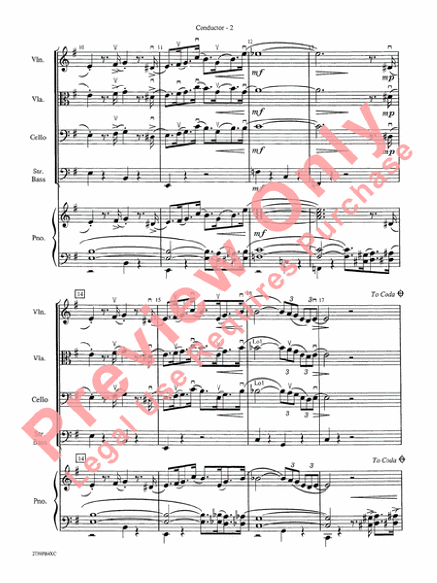 The Pink Panther String Orchestra scores gallery preview page 5