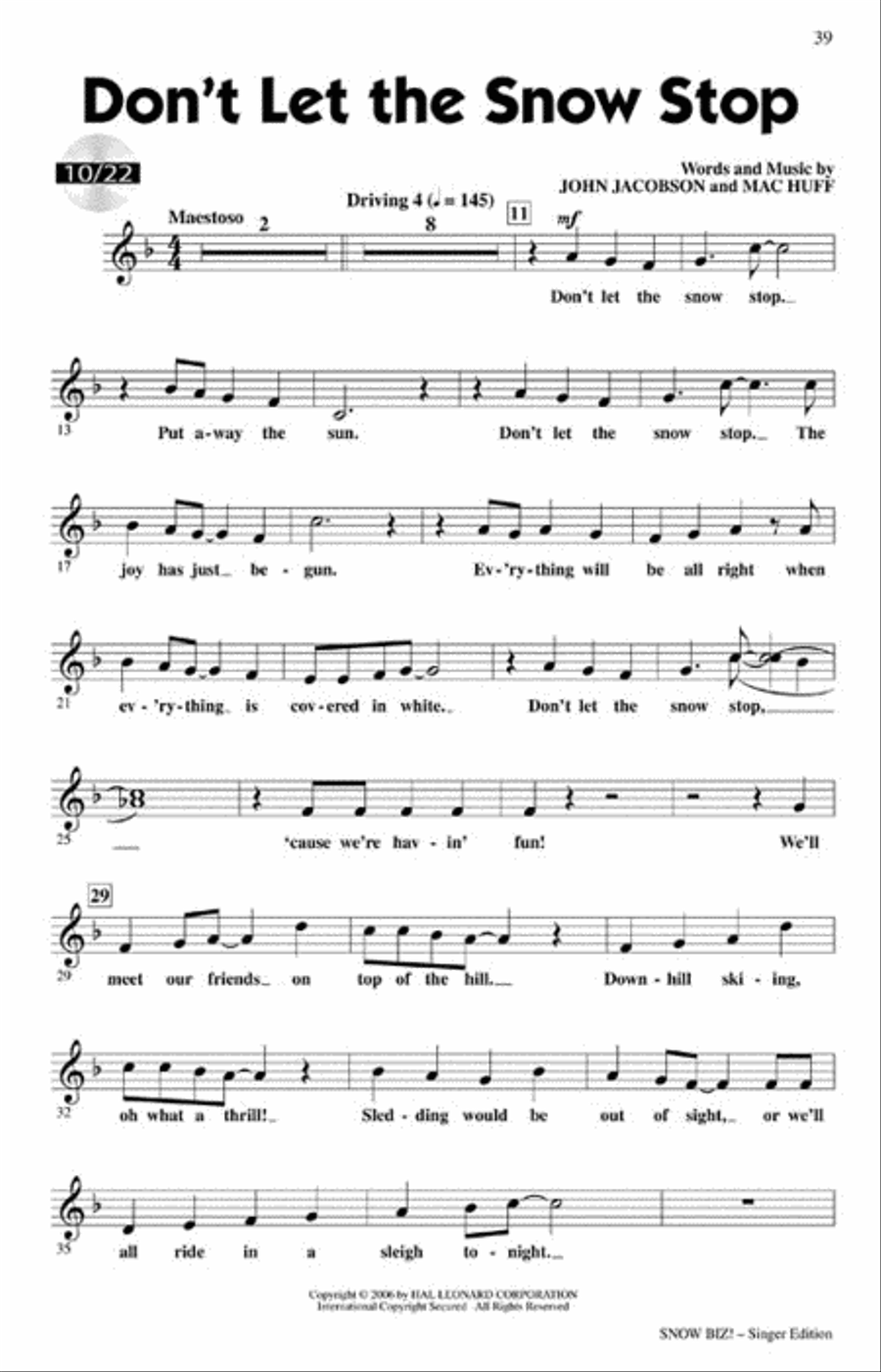 Snow Biz! Choir scores gallery preview page 7