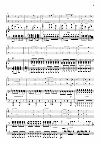Mendelssohn Wedding March, for piano trio, PM101