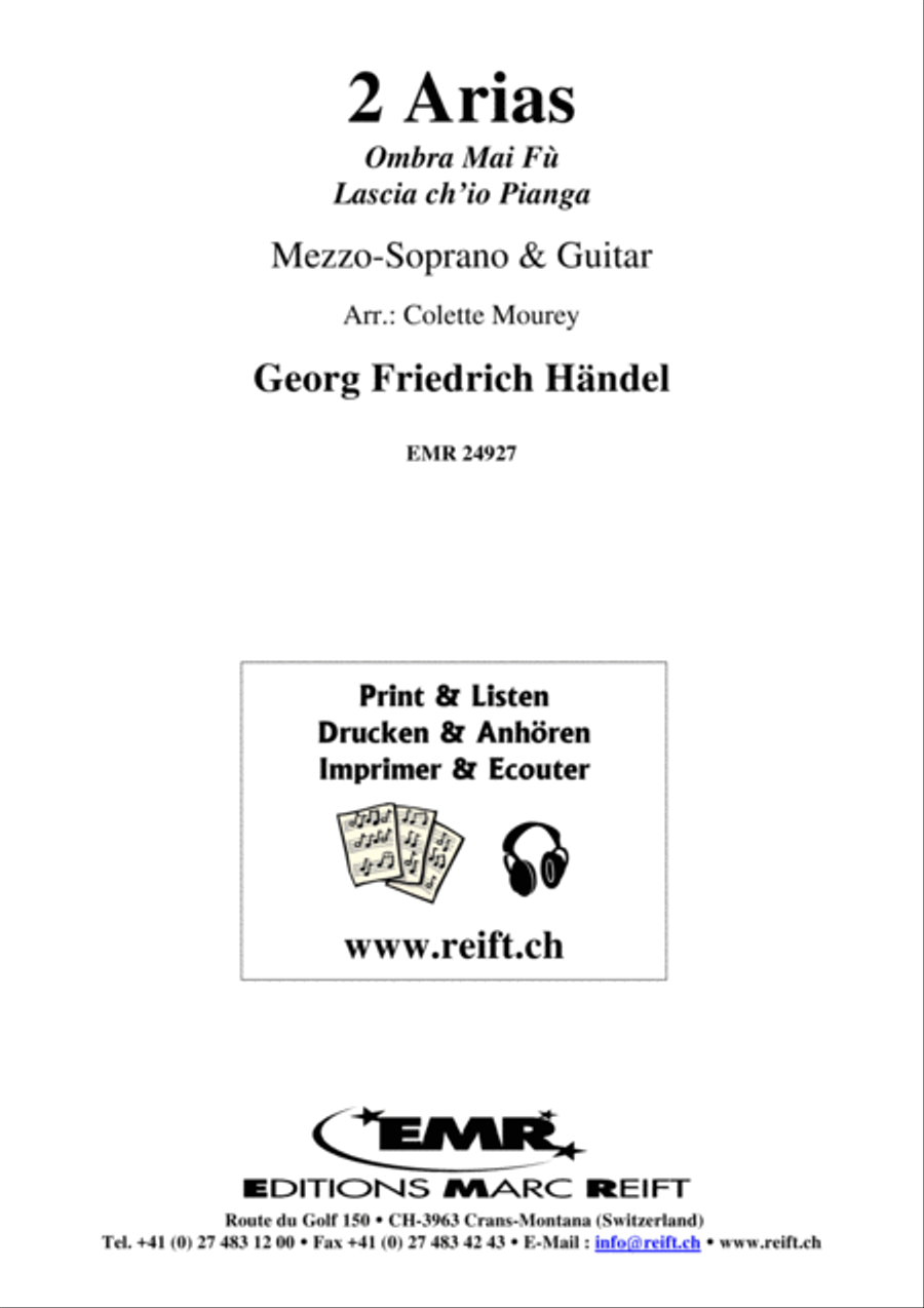 2 Arias Classical Guitar scores gallery preview page 2