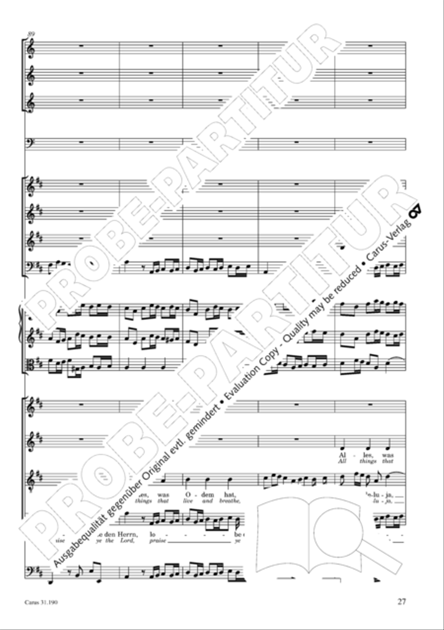 Sing to the Lord a new song (Singet dem Herrn ein neues Lied) ATB scores gallery preview page 28