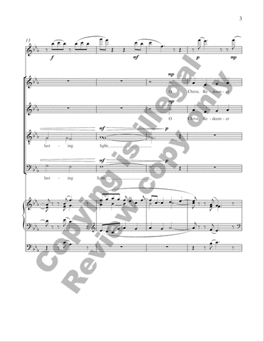 Creator of the Stars of Night (Choral Score) 4-Part scores gallery preview page 5