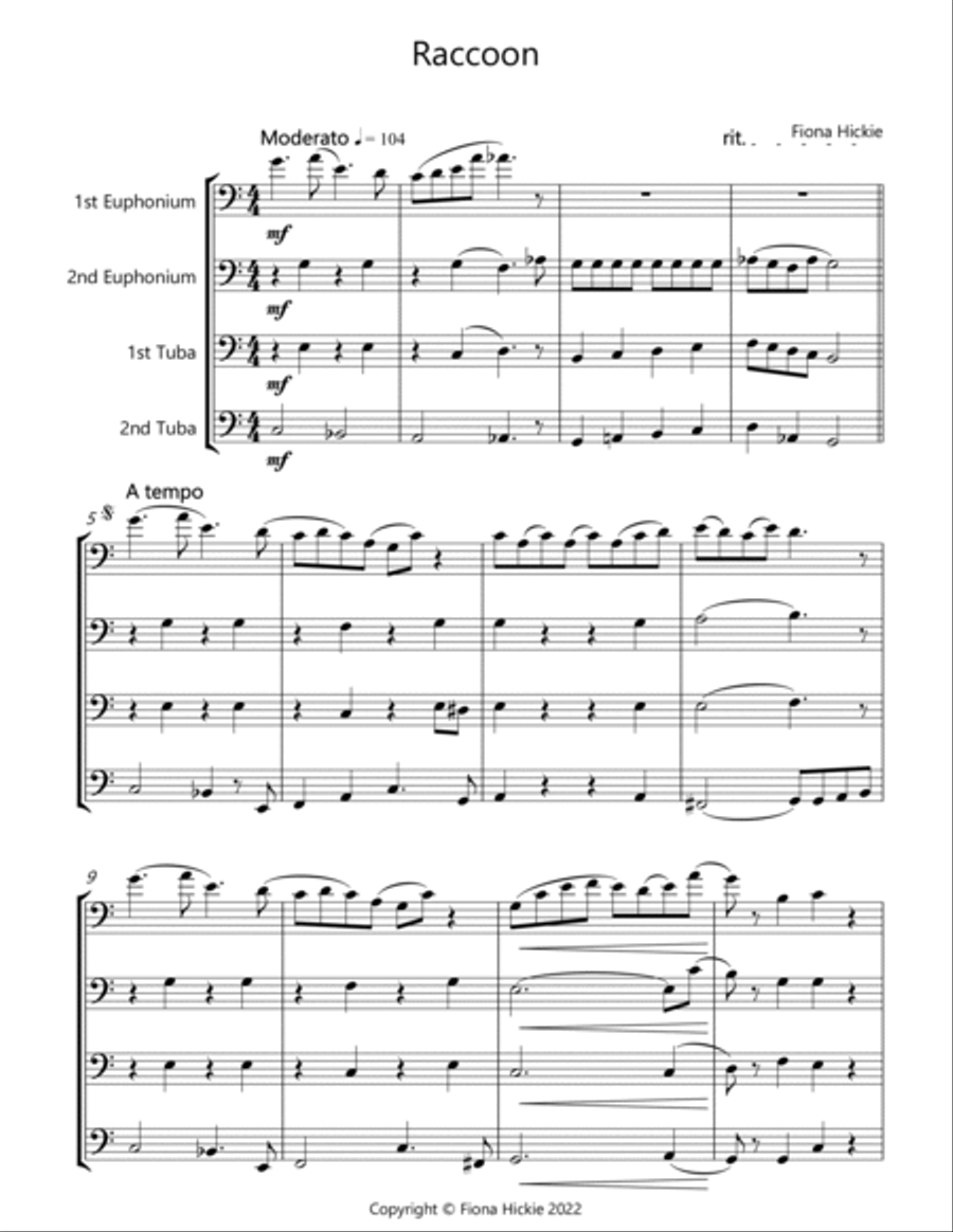 Raccoon Brass Ensemble scores gallery preview page 2