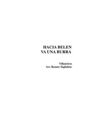HACIA BELEN VA UNA BURRA - for SATB Choir