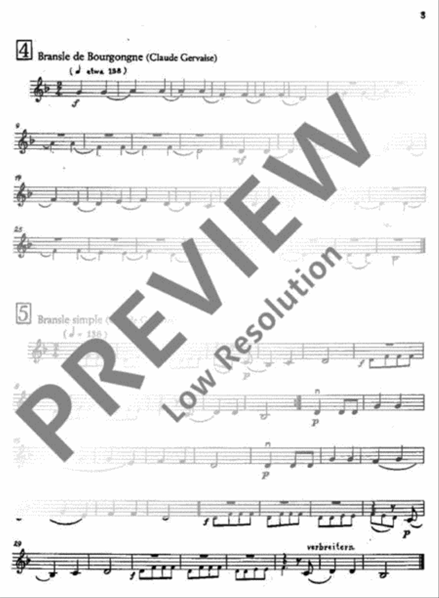 Suite französischer Tänze Violin scores gallery preview page 4