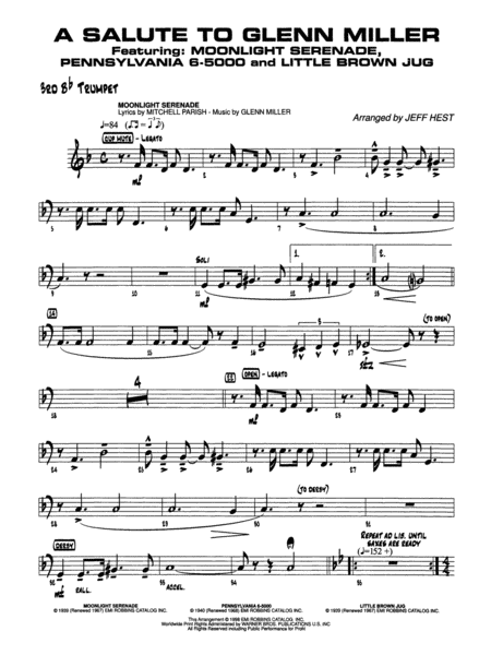 A Salute to Glenn Miller: 3rd B-flat Trumpet