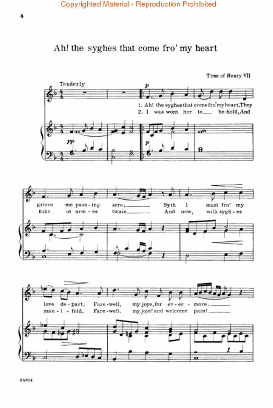 Reliquary of English Songs - Volume 1 Voice scores gallery preview page 2