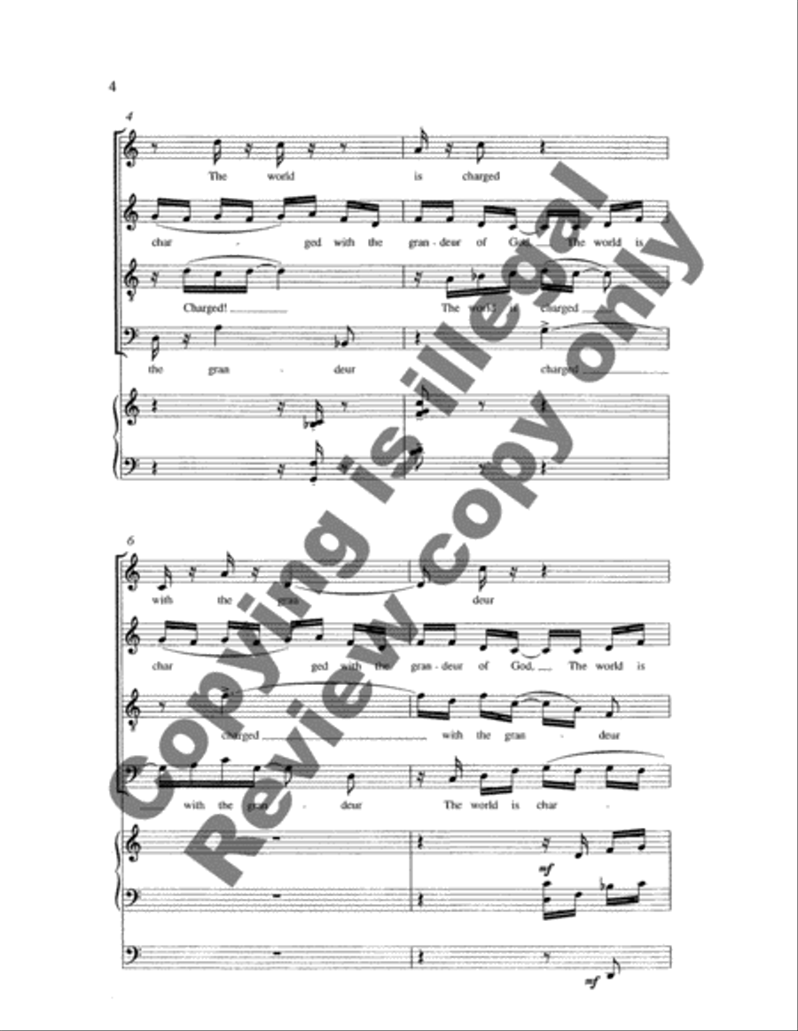 God's Grandeur God's Grandeur 4-Part scores gallery preview page 4