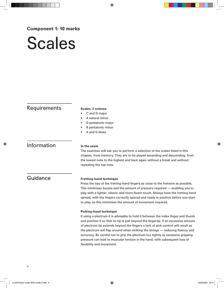 LCME Electric Guitar Handbook 2019 - Grade 2 Electric Guitar scores gallery preview page 4