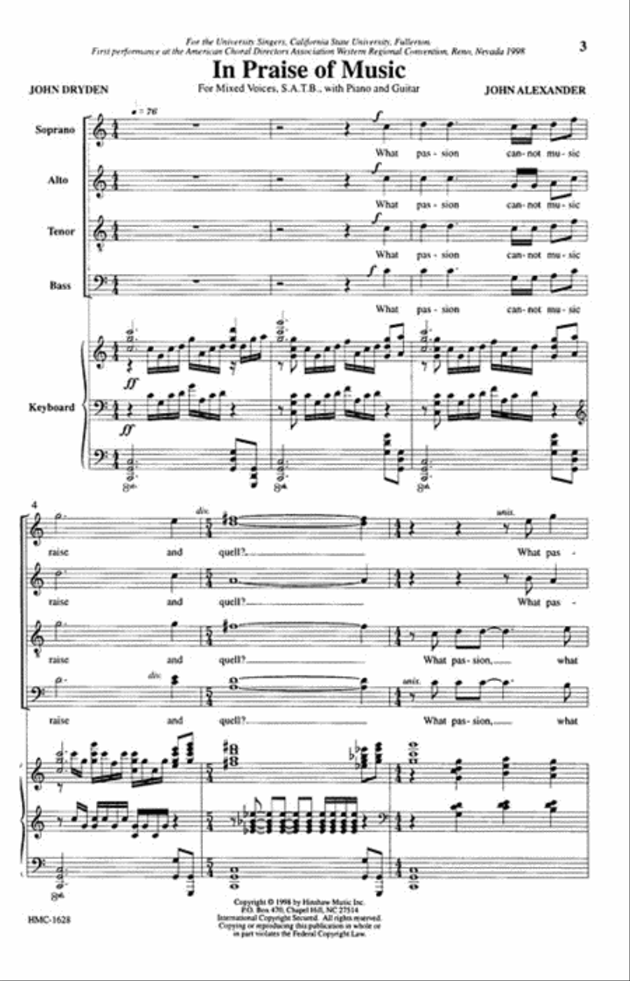 In Praise of Music 4-Part scores gallery preview page 2