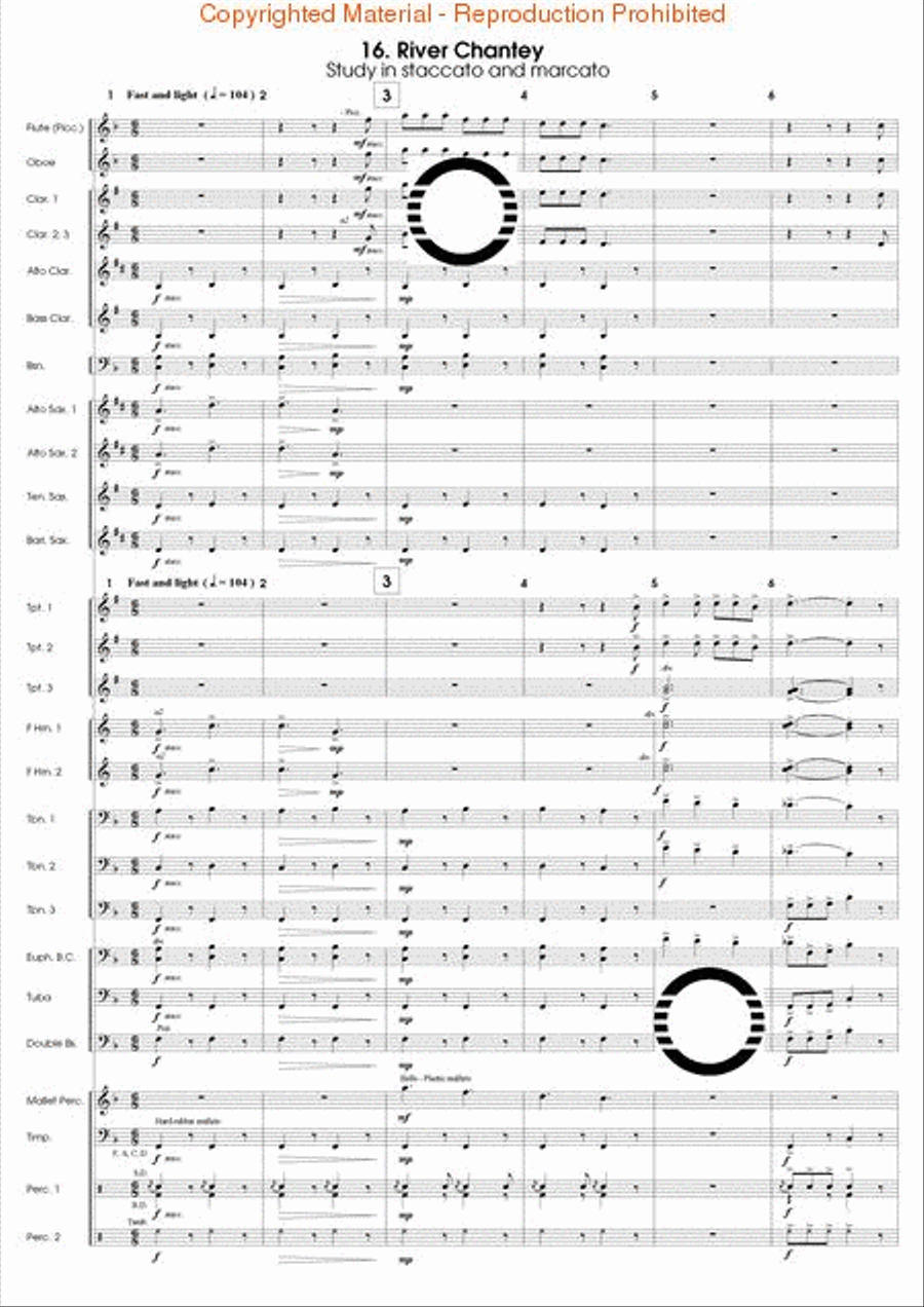 Articulation Studies Concert Band scores gallery preview page 49