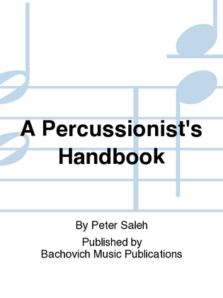 Book cover for A Percussionist's Handbook