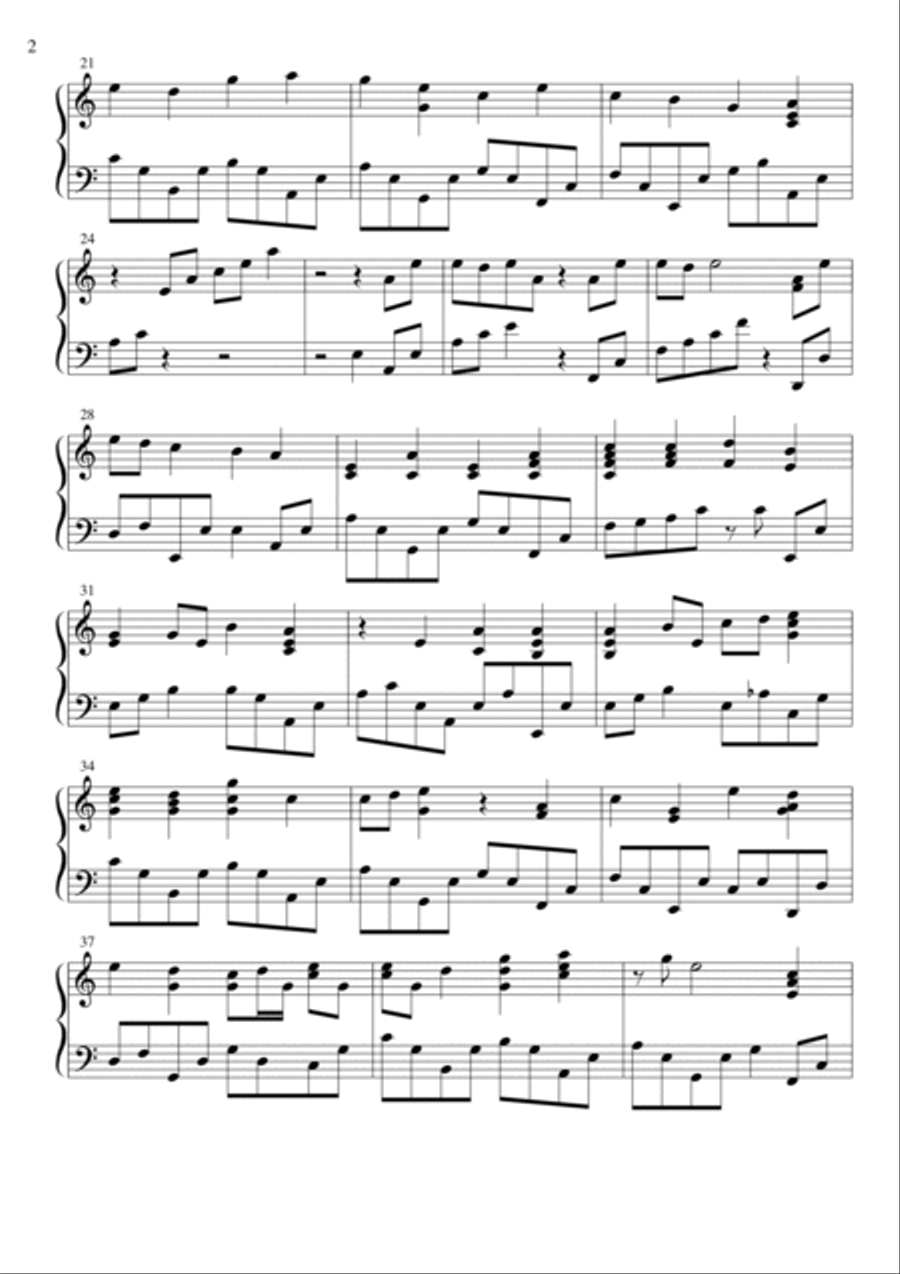Alleys memories Alleys memories Piano Solo scores gallery preview page 2