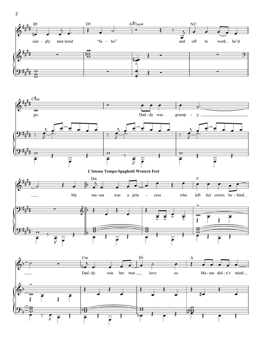 The Ballad of Farquaad (from Shrek The Musical) Baritone Horn TC scores gallery preview page 2