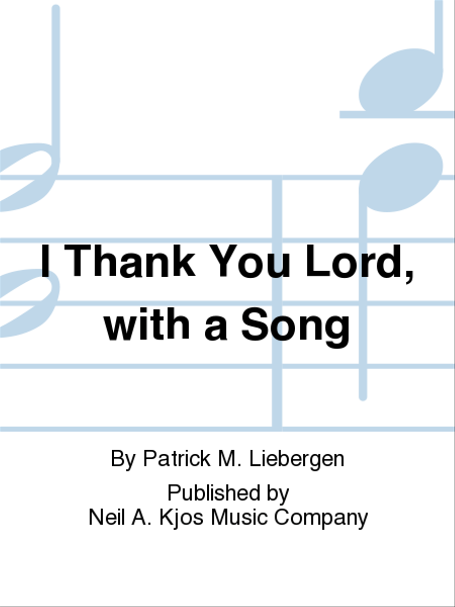 I Thank You Lord, with a Song SSA scores gallery preview page 1