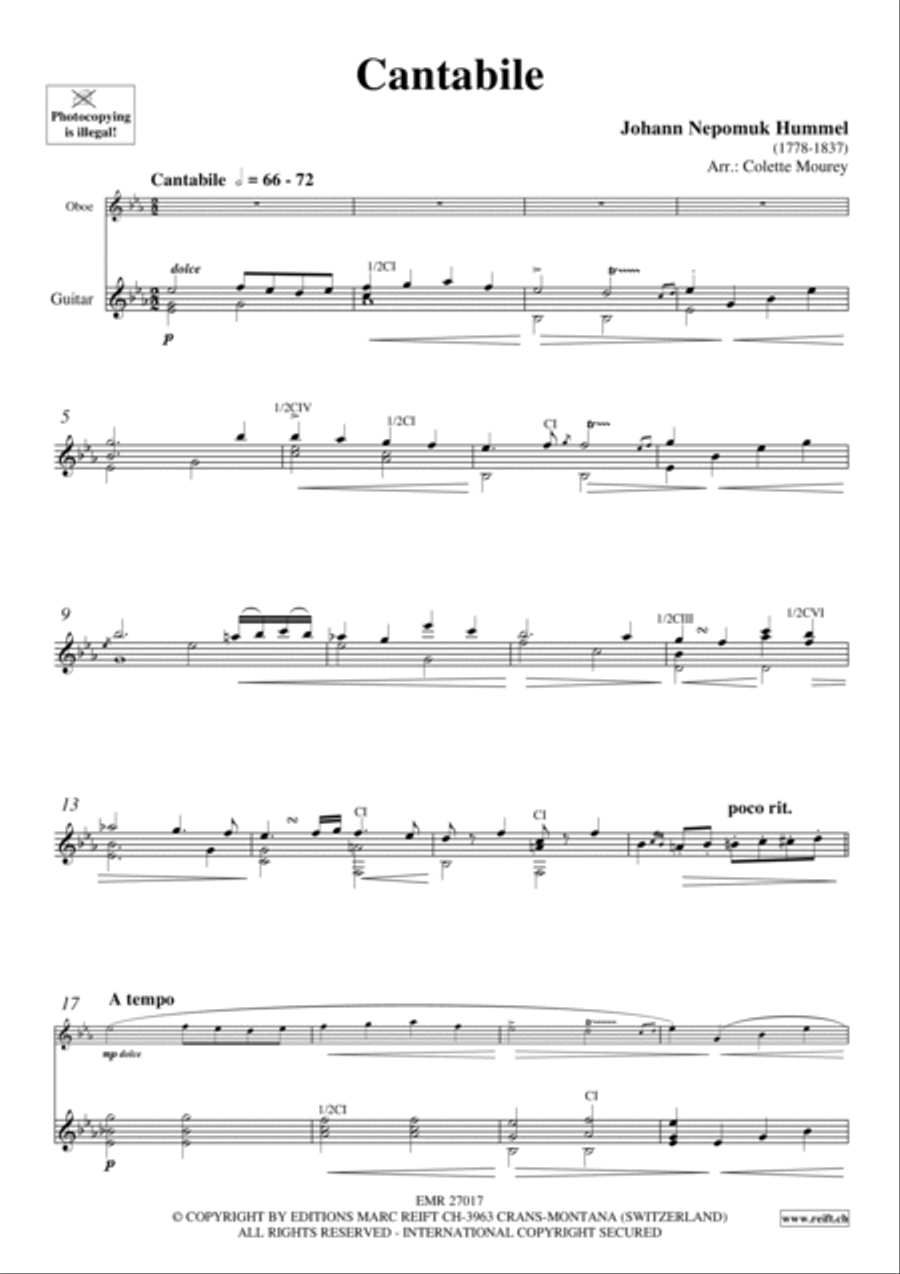 Cantabile Oboe scores gallery preview page 3