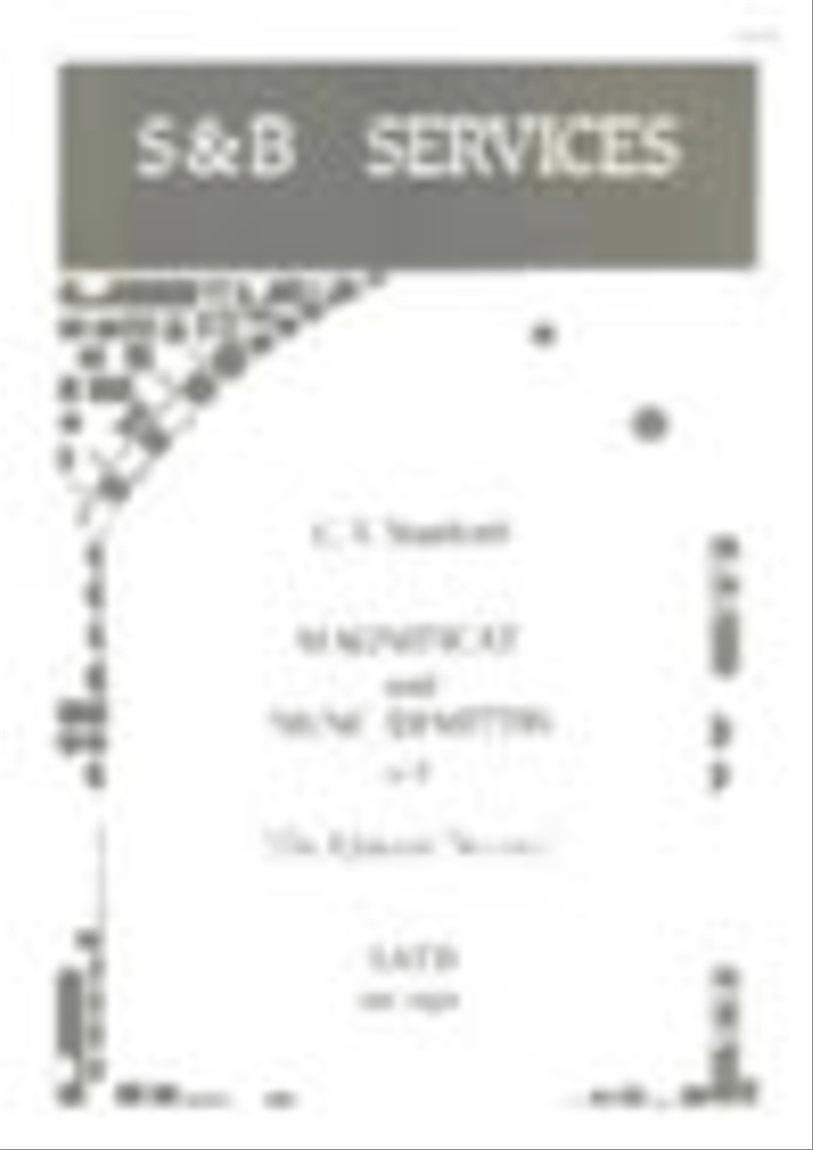 Magnificat and Nunc Dimittis in F (The Queens' Service) 4-Part scores gallery preview page 1