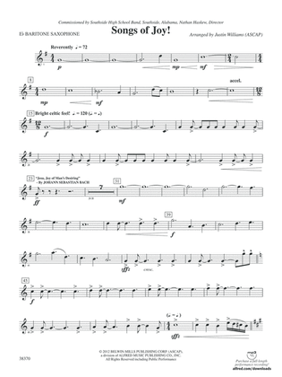 Songs of Joy!: E-flat Baritone Saxophone