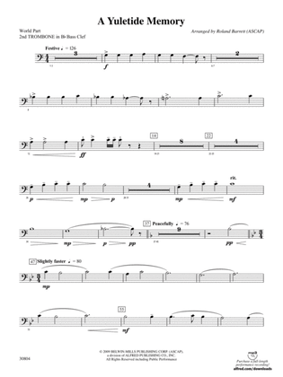 A Yuletide Memory: (wp) 2nd B-flat Trombone B.C.