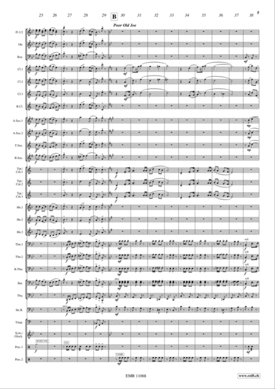Stephen Foster Medley Concert Band scores gallery preview page 6