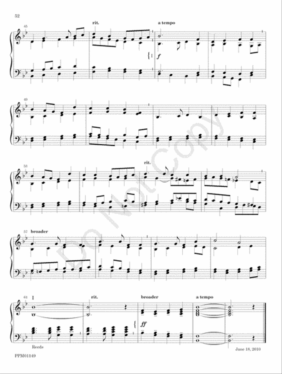 Organ Works for the Church Year Organ scores gallery preview page 58
