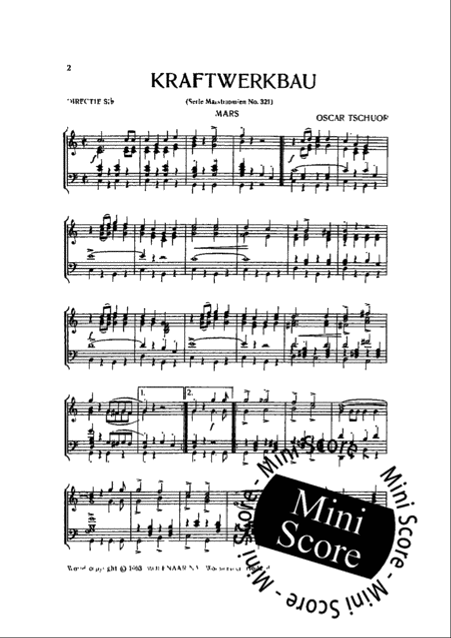 Kraftwerkbau Fanfare Band scores gallery preview page 4