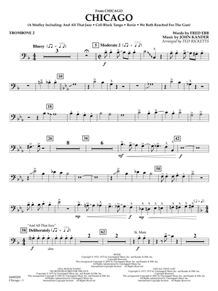 Chicago (arr. Ted Ricketts) - Trombone 2