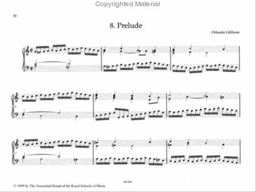 Twenty Keyboard Pieces and one by Orlando Gibbons