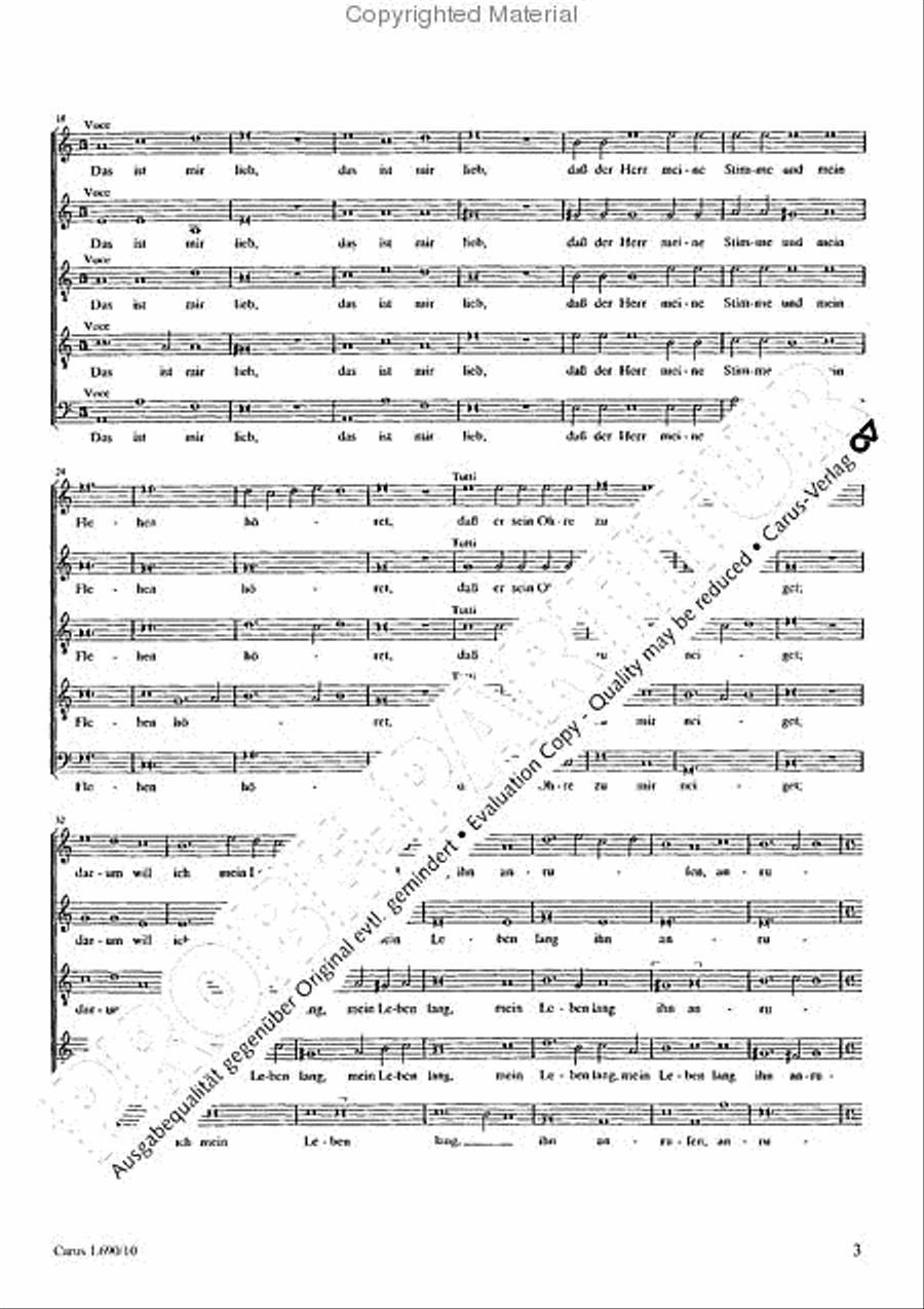 Psalm 116 SATTB scores gallery preview page 4
