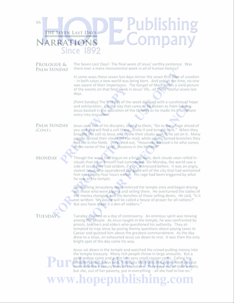 The Seven Last Days 4-Part scores gallery preview page 68